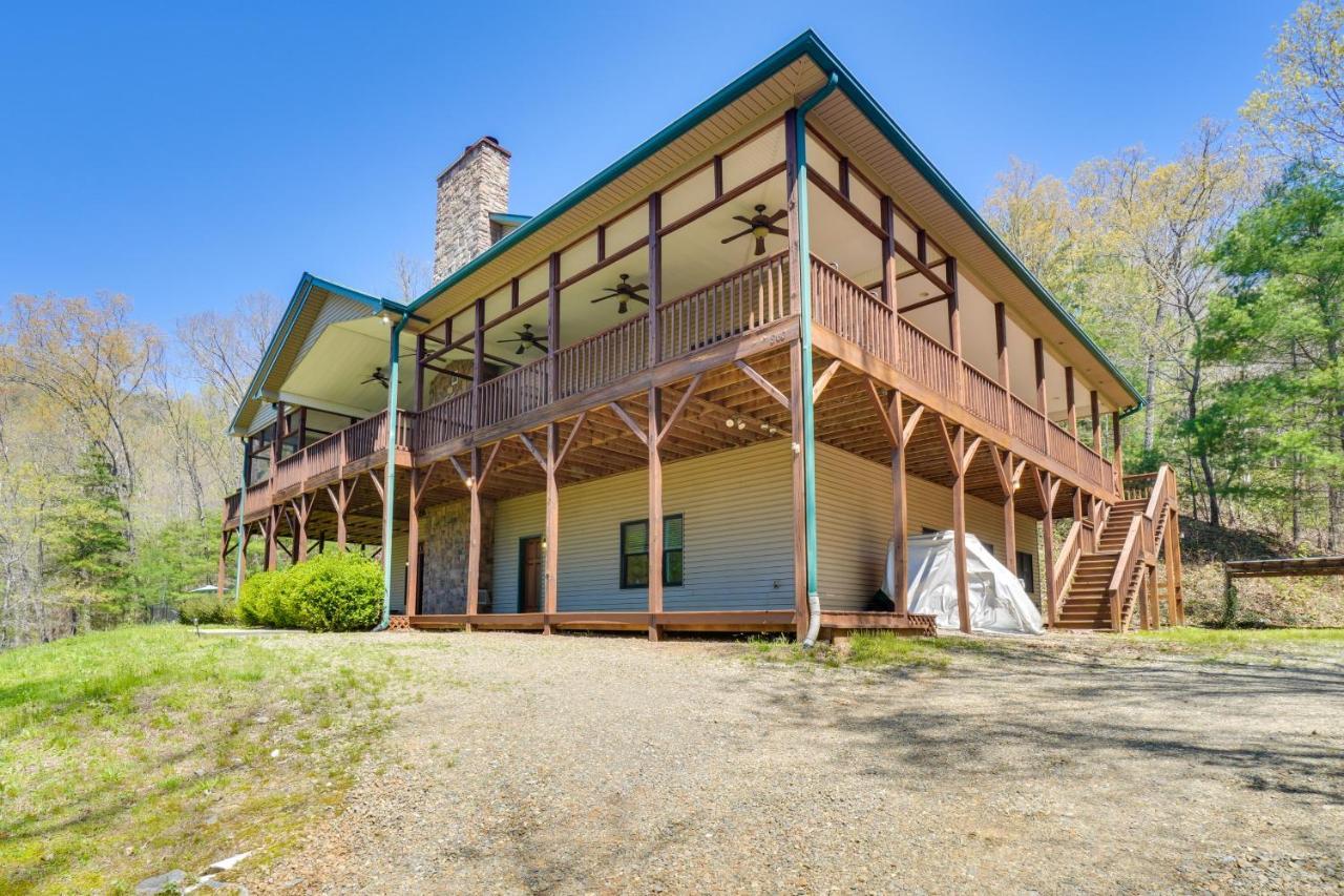 Expansive Home On 16 Acres With Smoky Mountain Views Murphy Kültér fotó